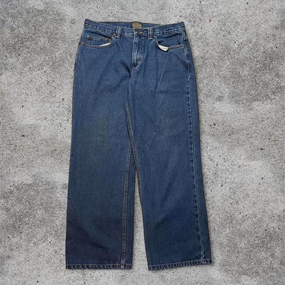 Unbranded Men's Blue and Navy Jeans